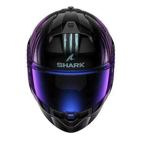 Мотошлем Shark Ridill 2 Assya Черный/Фиолетовый