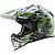 Кроссовый шлем LS2 MX437 Fast Glitch White Black Green