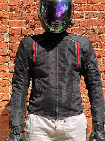 Куртка летняя с подстежкой Sweep Mojave, black/red XS