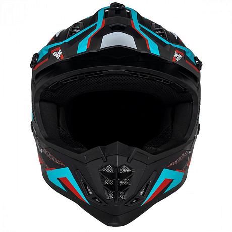 Шлем кроссовый IXS iXS363 2.0 черно-бирюзовый XS