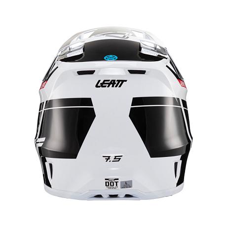 Шлем кроссовый Leatt Moto 7.5 Helmet Kit, Black/White V24 XL