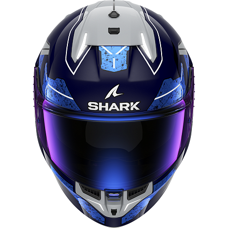Мотошлем Shark Skwal i3 Rhad Blue/Chrome/Silver XL