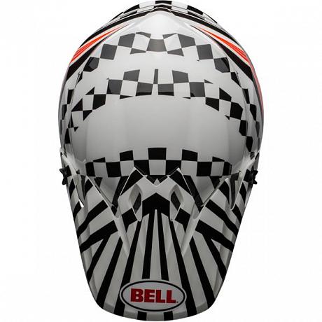 Кроссовый Шлем Bell MX-9 Tagger Check Me Out Gloss Black-White