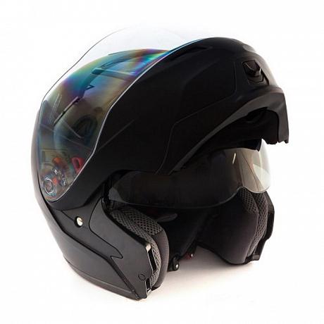 Шлем модуляр с солнцезащитными очками GSB G-339 Black Matt S