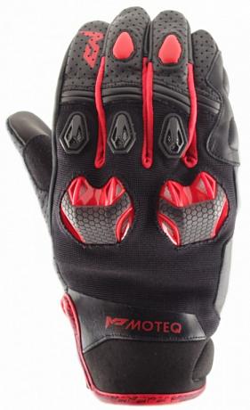 Кожаные перчатки Moteq Stinger красные XS