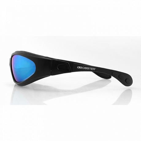 Очки Bobster GXR чёрные с голубыми зеркальными линзами Antifog