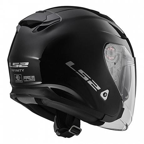 Открытый шлем OF521 Infinity Solid LS2 Черный XS