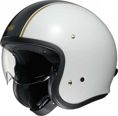 Шлем открытый Shoei J.O Carburettor, бело-черный