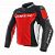 Куртка кожаная Dainese Racing 3, черно-белый-красный