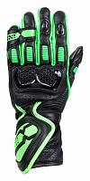 Перчатки кожаные IXS Sport LD RS-200 2.0, Чёрный/Зеленый