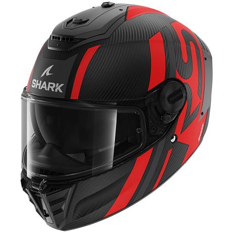 Шлем SHARK SPARTAN RS CARBON SHAWN MAT Black/Anthracite/Red S