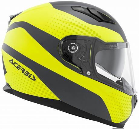 Шлем интеграл Acerbis X-Street Black/Fluo-Yellow