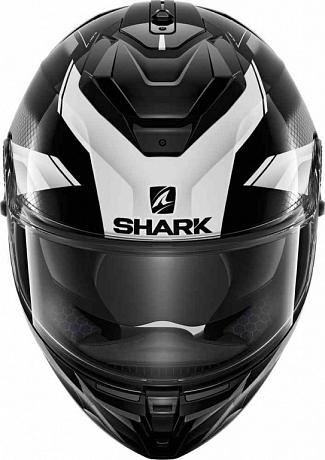 Шлем интеграл Shark Spartan Gt Elgen Black White Gray XL