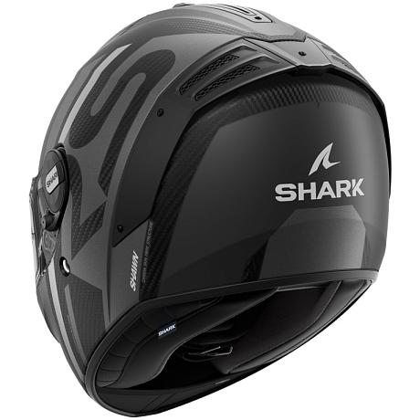 Шлем SHARK SPARTAN RS CARBON SHAWN MAT Silver/Antracite M