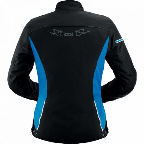Текстильная женская куртка IXS Alana чёрно-синяя