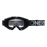 Маска кроссовая O'NEAL B-Zero V.22, черная оправа, прозрачная линза