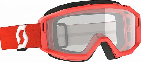 Очки подростк.Scott Primal red clear