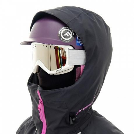 Куртка горнолыжная утепленная Dragonfly Gravity Premium Woman Black-Pink 2023