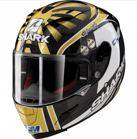 Shark шлем Race-R Pro Carbon Zarco Replica Helmet Черно-желтый