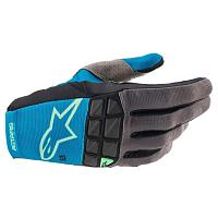 Мотоперчатки Alpinestars Racefend Gloves, сине-ментоловый
