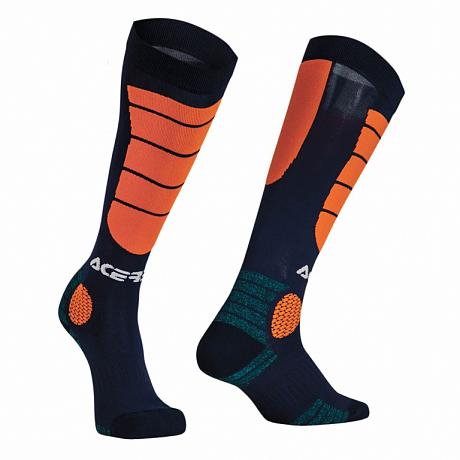 Носки кроссовые Acerbis MX Impact Socks синий/оранжевый S/M