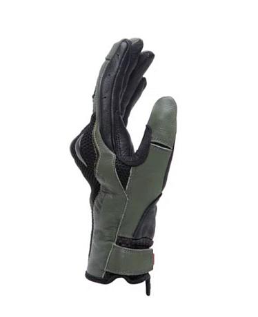Перчатки комбинированные Dainese Karakum Ergo-Tek Black/Army-Green S