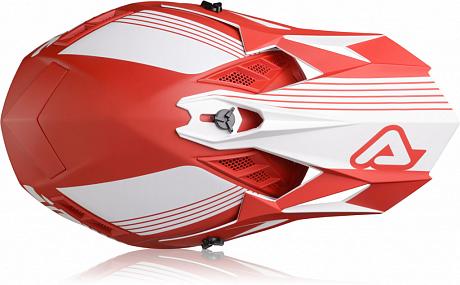Мотошлем кроссовый Acerbis X-Track Красно-Белый